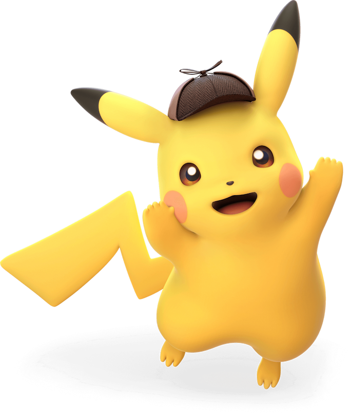 Detective Pikachu Returns character image of Detective Pikachu.