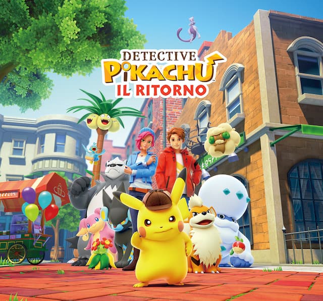 Detective Pikachu e i suoi compagni di indagini, umani e Pokémon, riuniti per il prossimo caso.